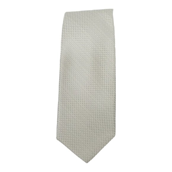 Nicole Miller Jones New York Silk Ties Gray Blue White Cream Lot Of 2 - Picture 7 of 12